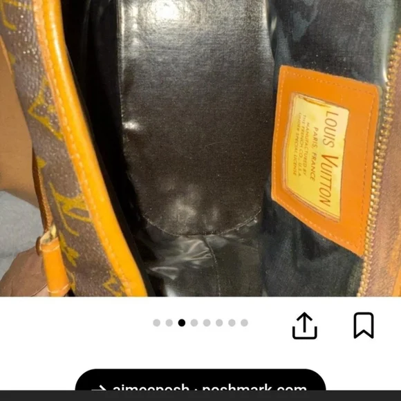 🖤Rare LouisVuitton Monogram French Dog Carrier.Made In France FromThe 70s-1994 - Picture 3 of 8